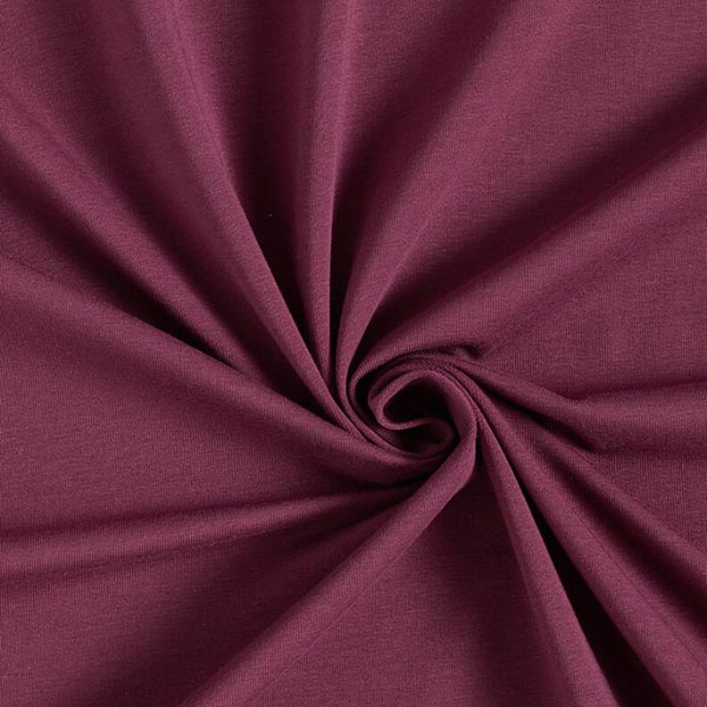 GOTS Bomullsjersey | Tula – aubergine,  image number 1