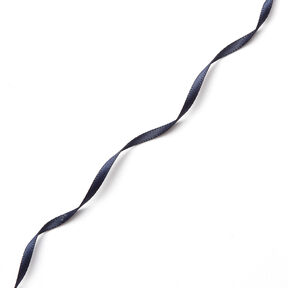 Satinband [3 mm] – marinblått, 