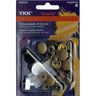 Sy-fria tryckknappar Anorak 4 – mellanbrunt | YKK,  thumbnail number 1
