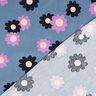 Babymanchester Blommor | Poppy Fabrics – jeansblå/lavender,  thumbnail number 4