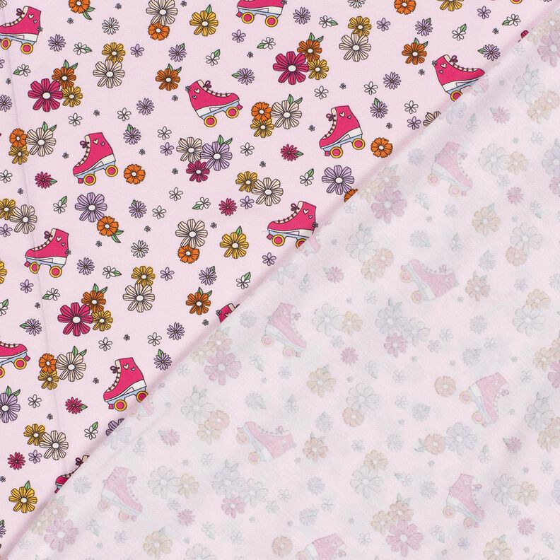 Bomullsjersey retro-rullskridskor – rose, image number 4