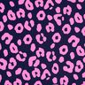 French Terry Sommarsweat jeans med neonmönster och lejonmotiv – nattblå/neonpink,  thumbnail number 1