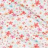 GOTS Bomullsjersey Färgglada blommor Digitaltryck | Poppy Fabrics – vit/apricot,  thumbnail number 2
