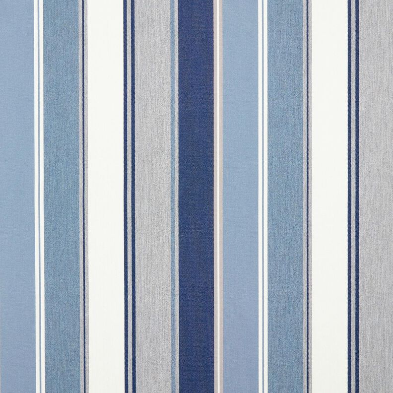 Outdoortyg Canvas Blandade ränder – indigo/elfenbensvit,  image number 1