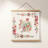 Dekoration Gobeläng Romantiskt blommotiv – ljusbeige,  thumbnail number 6