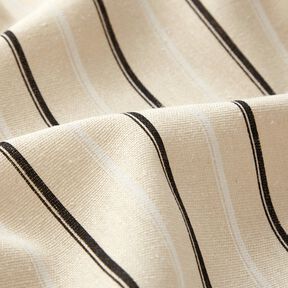 Linne-mix Ränder – mandel/svart, 