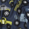 Bomullspoplin monstertruckar | Poppy Fabrics – marinblå,  thumbnail number 2