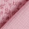 Muslin/Dubbel-krinkelväv små blomrankor – rosa,  thumbnail number 4