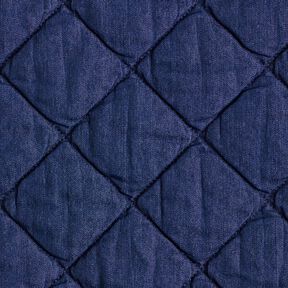 Jeans Quiltat tyg romber – nattblå, 