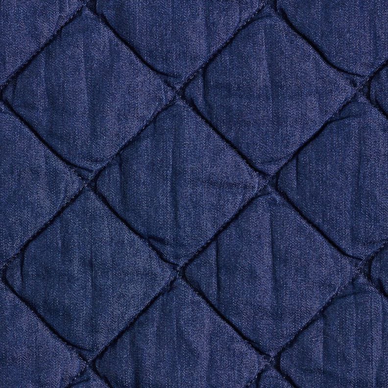 Jeans Quiltat tyg romber – nattblå,  image number 1