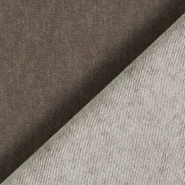 Bomullstyg med en ruggad yta enfärgad – brun,  image number 3