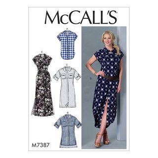 Topp|Tunika|Klänning|Bälte, McCalls 7387 | 42 - 50, 