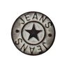 Jeanspatentknapp Stjärna – antique silver metallic,  thumbnail number 1