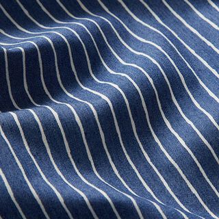 Stretchjeans Ojämna ränder – jeansblå, 