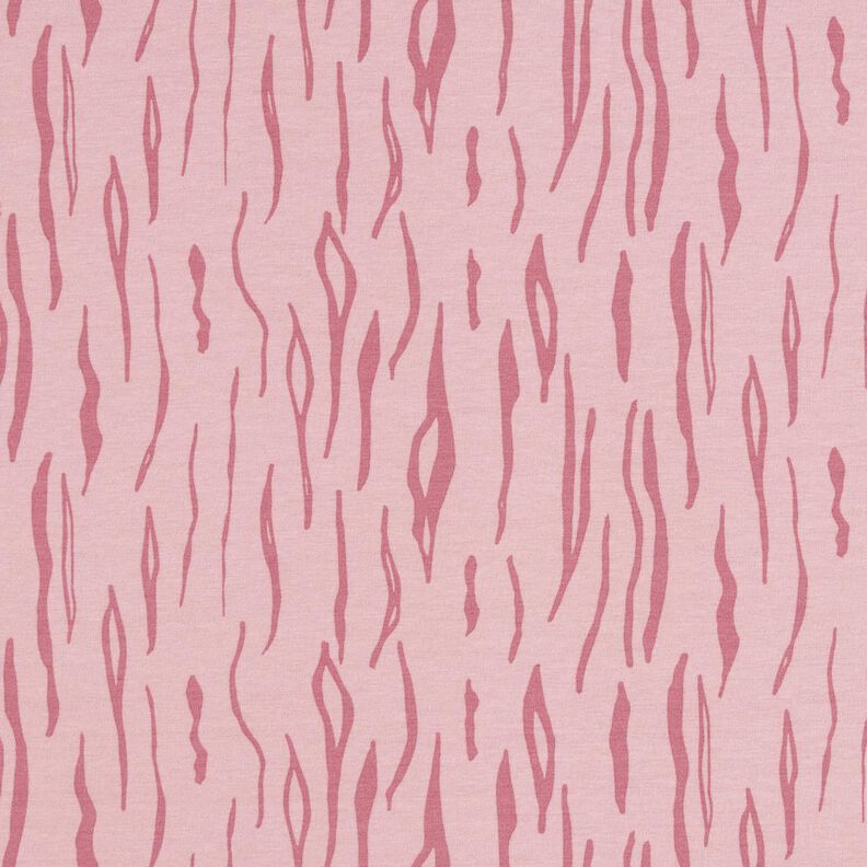 bomullsjersey zebra – ljus gammelrosa, image number 1