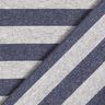 Jersey glitter horisontella ränder – ljusgrått/marinblått,  thumbnail number 5