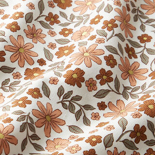 Babymanchester glitter vackra blommor – yllevit/guldmetallic, 