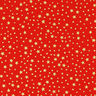 Bomullstyg Kretong Julinspirerad stjärnhimmel liten – röd/guld,  thumbnail number 1