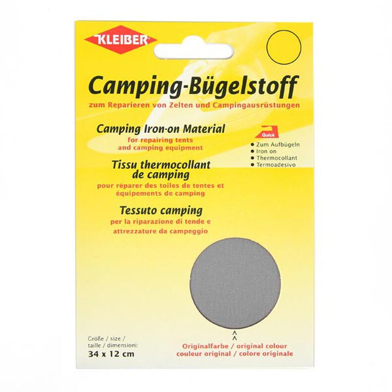 Camping-påstrykningstyg – grått,  image number 1