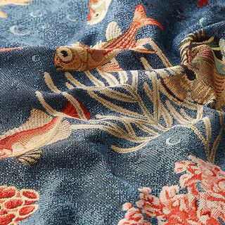 Jacquard Gobeläng fisk – blå, 