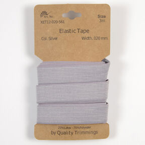 Elastiskt band [3 m | 20 mm] – grått, 