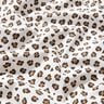 Bomullspoplin leopardm&ouml;nster &ndash; elfenbensvit/r&aring;djursbrun,  thumbnail number 2