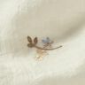 Krinkel Voile blombroderi – yllevit/ljusbrun,  thumbnail number 2