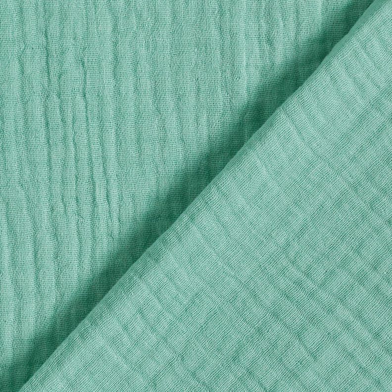Bomullsmuslin i tre lager Enfärgat – eukalyptus, image number 4