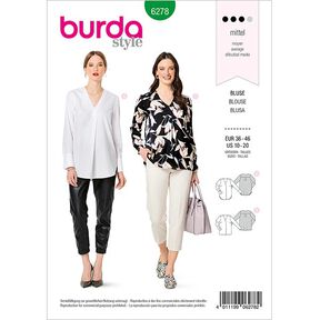 Blus, Burda 6278 | 36-46, 