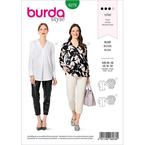 Blus, Burda 6278 | 36-46,  image number 1