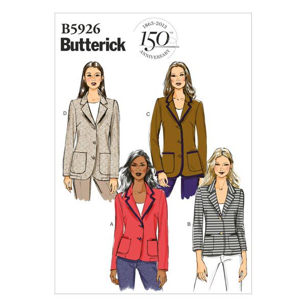 Blazer, Butterick 5926|42 - 50, image number 1