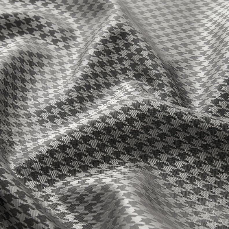 Fodertyg Jacquard hundtandsmönster – ljusgrått/mörkgrå,  image number 2
