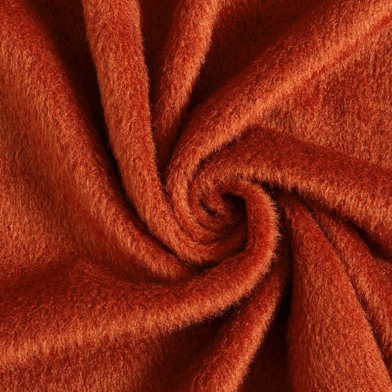 Fluffigt stickat kapptyg enfärgat – brons, image number 1