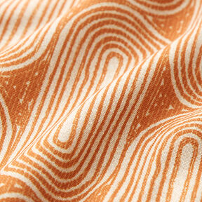 Dekorationstyg Halvpanama valv – terracotta/natur, 