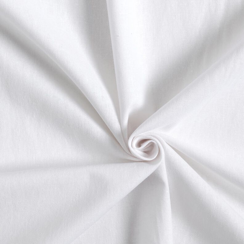 blandning av tvättad linne-bomull – vit,  image number 1