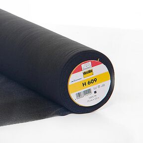 H 609 Strykinlägg | Vlieseline – svart, 