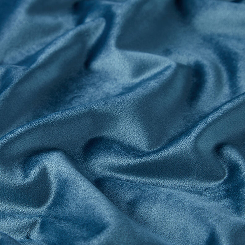 Dekorationstyg Sammet – blågrått,  image number 2
