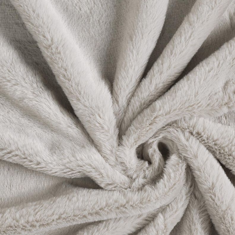 högkvalitativ enfärdad konstpäls – ljusgrå,  image number 1
