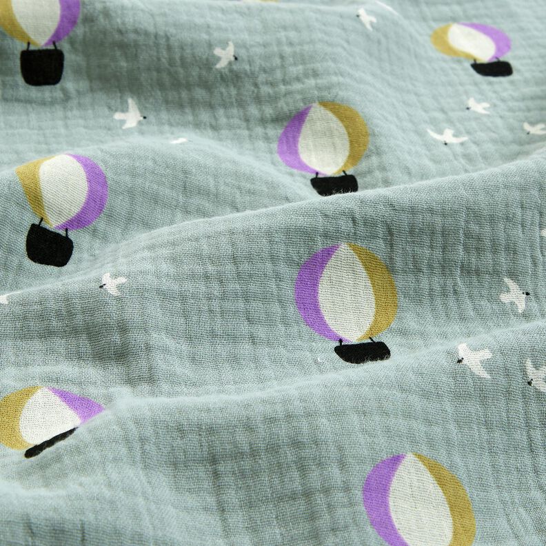 Muslin/Dubbel-krinkelväv Varmluftsballong | Poppy Fabrics – vass,  image number 2