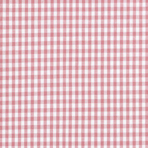 Bomullstyg Vichy rutig 0,5 cm – gammalt rosa/vit, 