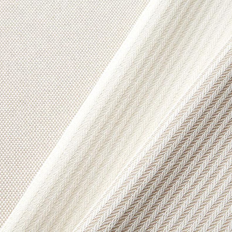 Dekorationstyg Jacquard diskreta ränder – mörkbeige,  image number 4