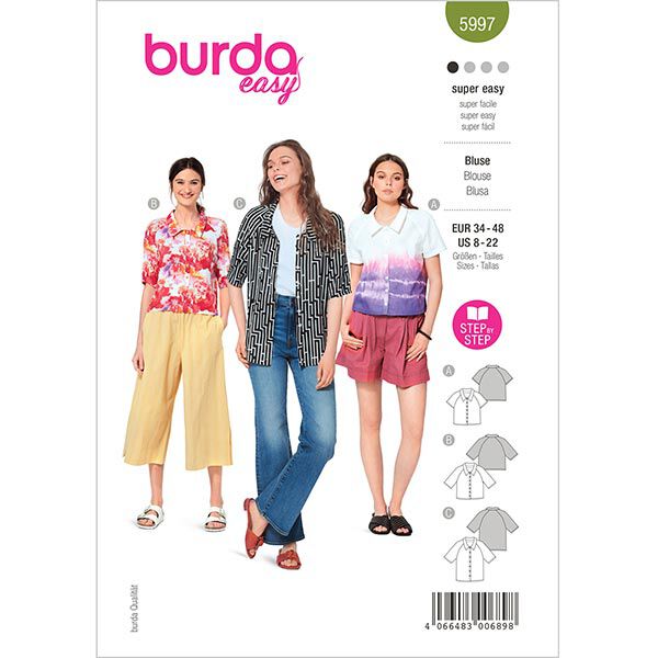 Blus | Burda 5997 | 34–48,  image number 1
