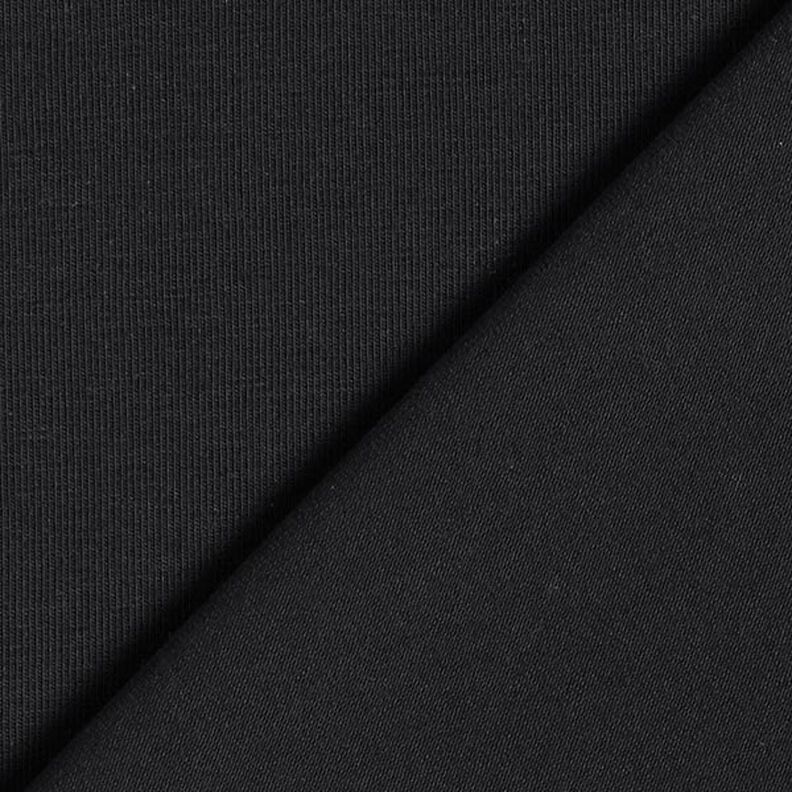 GOTS Bomullsjersey | Tula – svart,  image number 3