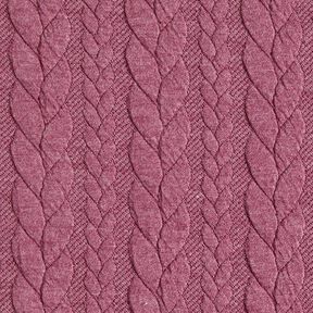 Jerseyjacquard Cloqué Flätat mönster – hallon, 