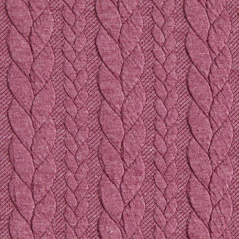 Jerseyjacquard Cloqué Flätat mönster – hallon,  image number 1