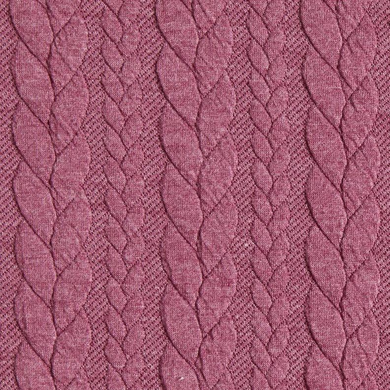 Jerseyjacquard Cloqué Flätat mönster – hallon,  image number 1