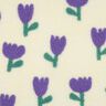 Teddyplysch tulpaner | Poppy Fabrics – elfenbensvit,  thumbnail number 1