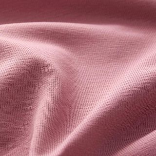Bomullsjersey medium enfärgad – mörk gammalrosa, 