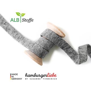GOTS Ekologisk hoodie snodd CORD ME Melange [20 mm] | Albstoffe | Hamburger Liebe, 