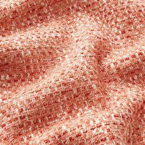 Stoppningstyg färgglad bouclé-look – gammalrosa/kräm, 